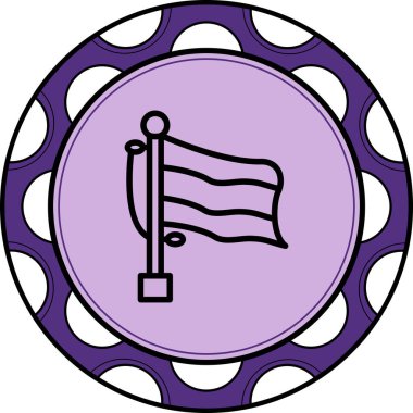 Bayrak Rusya Stili Düz Kullanıcı Arayüzü Özelliği