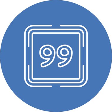 Doksan dokuz web simgesi vektör illüstrasyonu