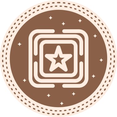 Yıldız Ayırıcı Vibrant Dijital Grafik Özelliği