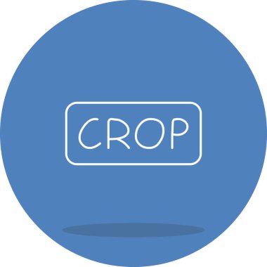 Kırpma web simgesi vektör illüstrasyonu
