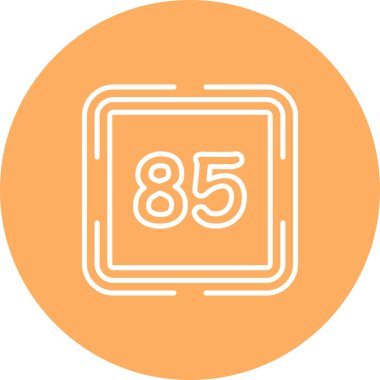 Seksen beş web simgesi vektör illüstrasyonu