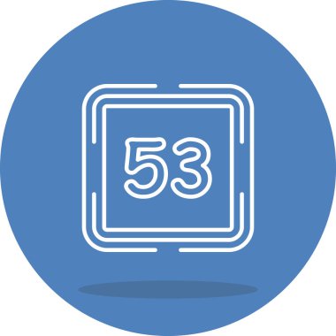 53 Web simgesi vektör illüstrasyonu