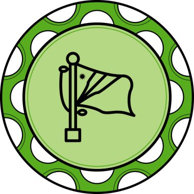 Marshall Adalarının ulusal bayrağı, simge tasarımı ögesi