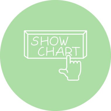 Grafik web simgesi vektör çizimini göster