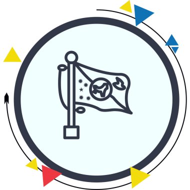 Noel Adasının ulusal bayrağı, simge tasarım elementi