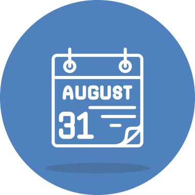 31 Ağustos Belirgin Asgari Markalaştırma Vektör Varlığı