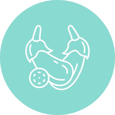 Patlıcan Gelişmiş İşlevsel Web Arayüzü Sembolü