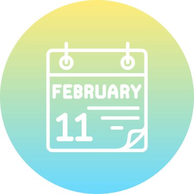 11 Şubat Seçkin Markalaştırma Vektör Varlığı