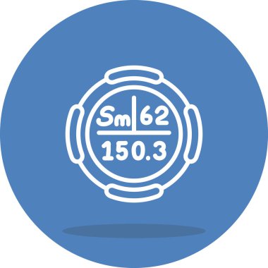 Samaryum web simgesi vektör çizimi