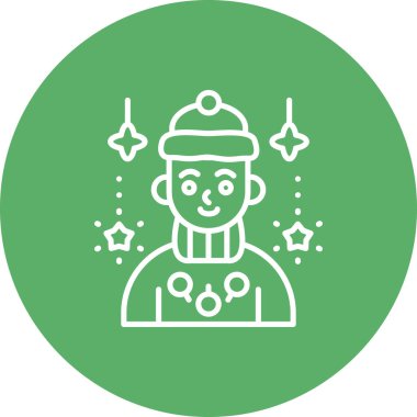 erkek avatar simgesi, vektör illüstrasyonu basit tasarım