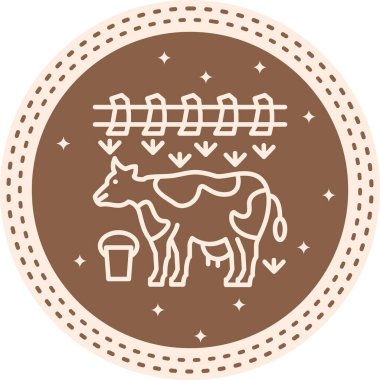 Cow web icon vector illustration