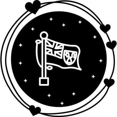 Türk ve Caicos ulusal bayrağı, simge tasarımı ögesi