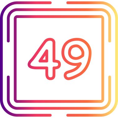 49 Web simgesi vektör illüstrasyonu