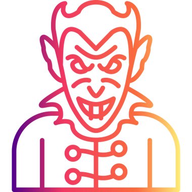 Vampir Kalın Eşsiz Web Grafik Çizimi