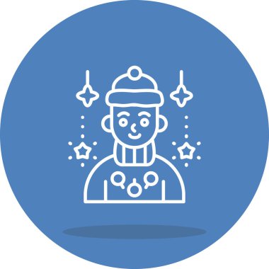 erkek avatar simgesi, vektör illüstrasyonu basit tasarım