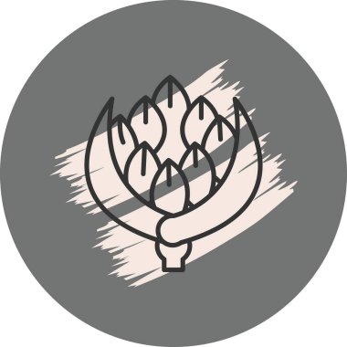 Enginar Ağ simgesinin vektör illüstrasyonu