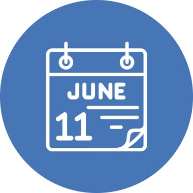 11 Haziran Eşsiz Yenilikçi Dijital Grafik Sembolü