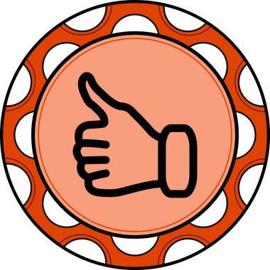 Beyaz Arkaplanda İzole Edilmiş Modern Satır Simgesi Başparmakları  