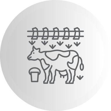 Cow web icon vector illustration