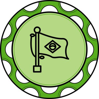 Brezilya ikonunun ulusal bayrağı, tasarım elementi