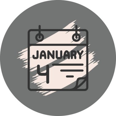 Arkaplanda 4 Ocak tarihini gösteren takvim simgesi