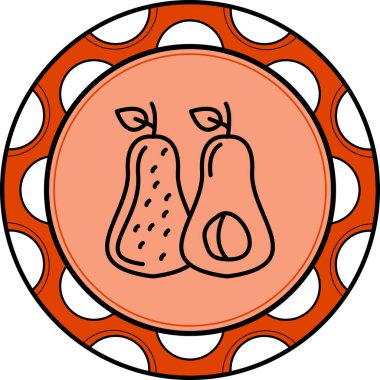 Avokado Kalın Eşsiz Web Grafik Resimleri