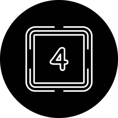 4 numaralı basit ağ düğmesi