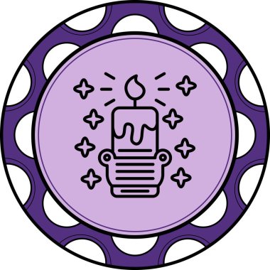 mum ağ ikonu vektör illüstrasyonu