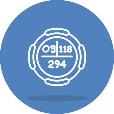 Oganesson sembolü, periyodik tablonun kimyasal elementi, vektör simgesi