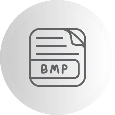 BMP Dosya Yaratıcı Modern Düz Vektör Tasarımı