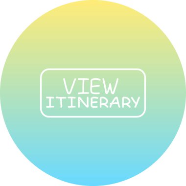 Seyahat Ağı ikonu vektör illüstrasyonunu görüntüle