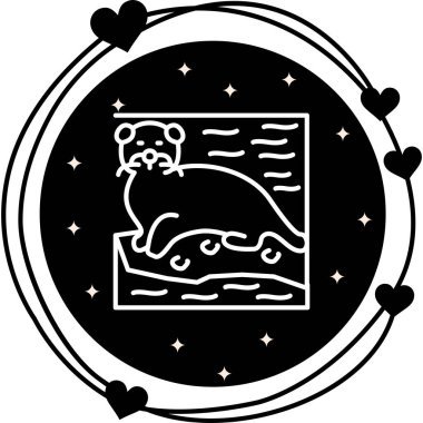 Susamuru simgesi vektör çizimi