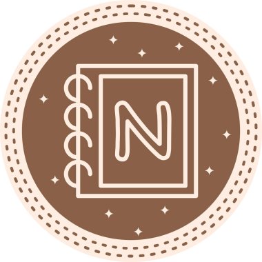 Capital Letter N Stylish Refined Branding Vector Feature