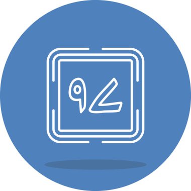 Doksan yedi web simgesi vektör illüstrasyonu