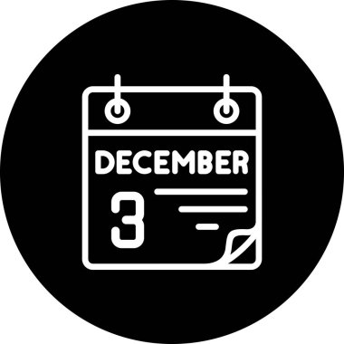 3 Aralık Modern Marka Vektör Varlığı