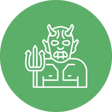 Şeytan Dinamik Sofistike Düz Sanat Düzeni