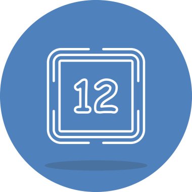 12 Web simgesi vektör illüstrasyonu