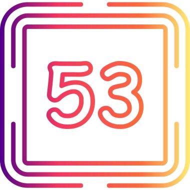 53 Web simgesi vektör illüstrasyonu