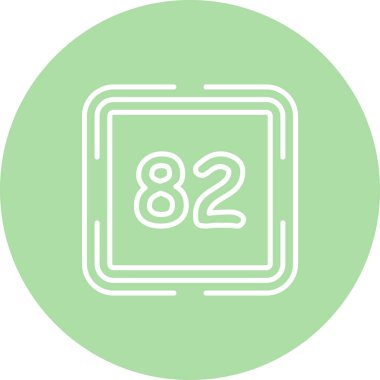 Seksen iki Web simgesi vektör illüstrasyonu