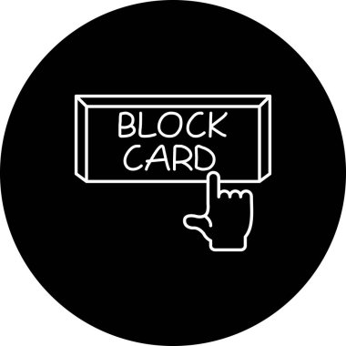 Blok Kart web simgesi vektör illüstrasyonu