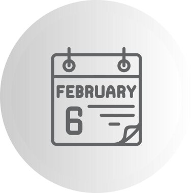 6 Şubat Profesyonel Yenilikçi Düz Tasarım Düzeni