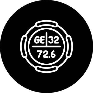 Germanium web simgesi vektör illüstrasyonu