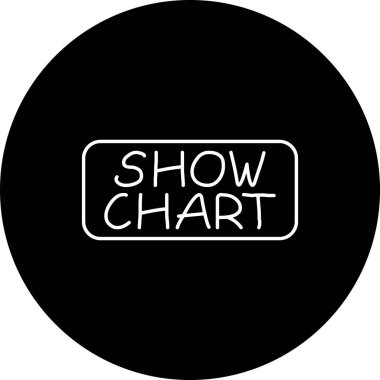 Grafik web simgesi vektör çizimini göster