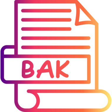 BAK Modern Dengeli Marka Vektörü Sembolü