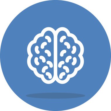 Beyin satırı simgesi, vektör çizim