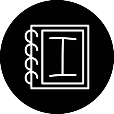 Büyük Harf I Yaratıcı Eşsiz Markalaştırma Vektörü Elementi