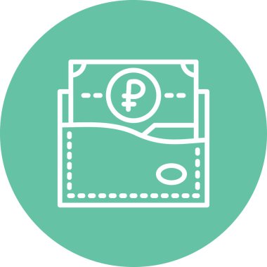 wallet icon, vector illustration simple design