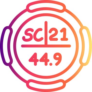 Scandium web simgesi vektör illüstrasyonu