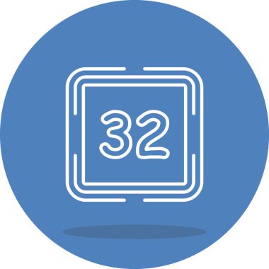 32 Web simgesi vektör illüstrasyonu