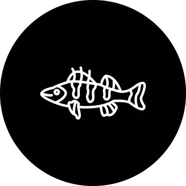 Walleye Web simgesi vektör illüstrasyonu